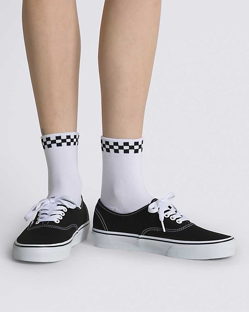 Vans Peek-A-Check Crew Çorap Kadın Beyaz | Türkiye CIH651739