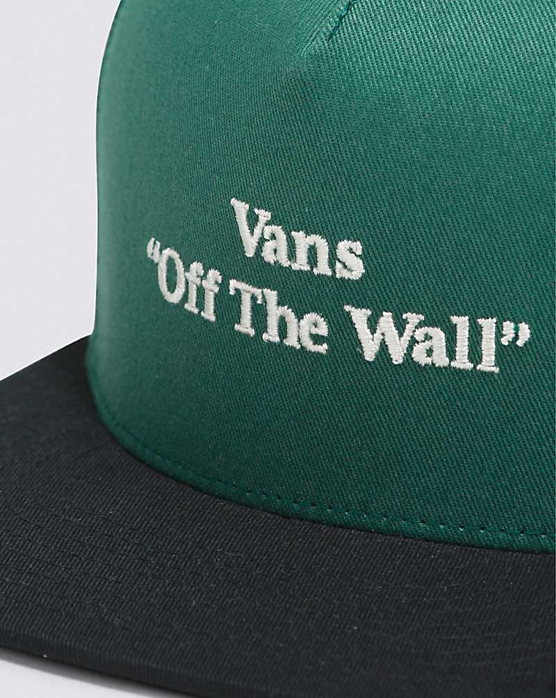 Vans Quoted Snapback Şapkalar Erkek Yeşil | Türkiye QEN258630