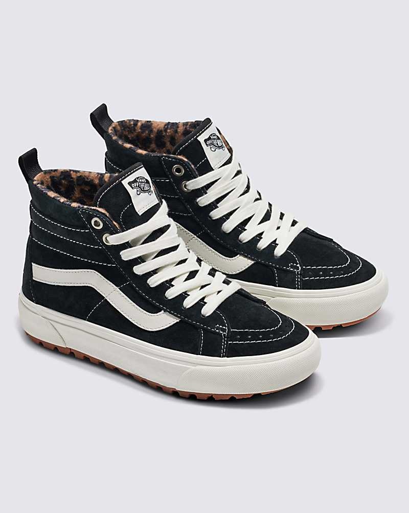 Vans Süet Sk8-Hi MTE-1 Ayakkabı Kadın Siyah Leopar | Türkiye ZNM518937