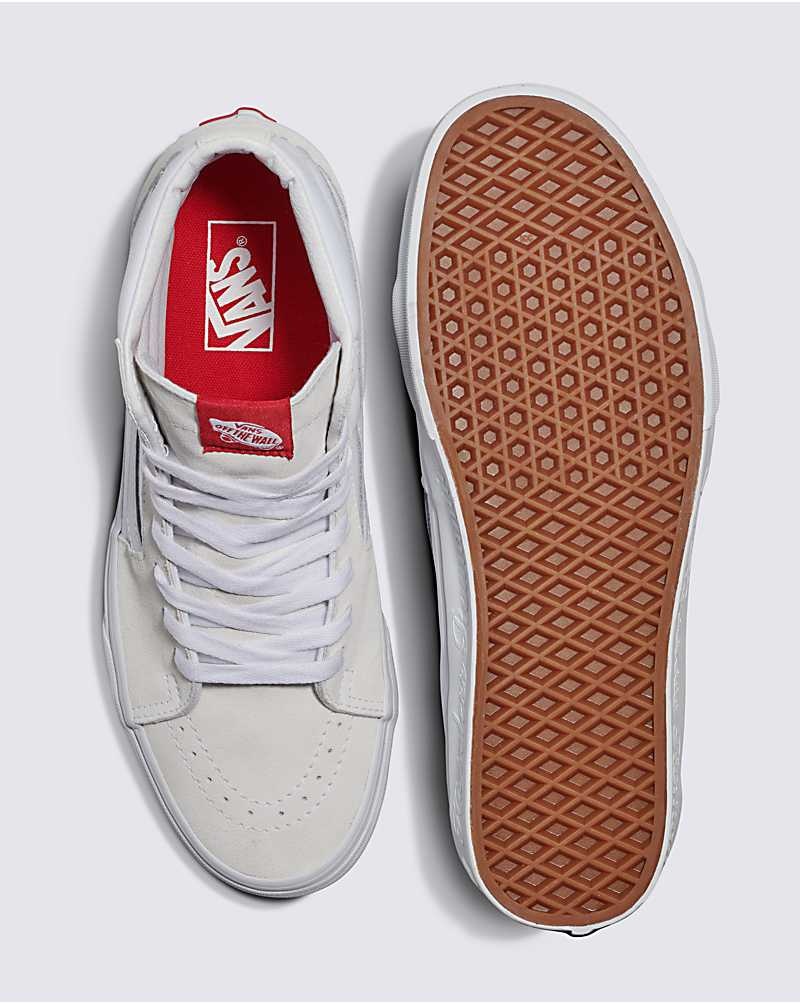 Vans Sk8-Hi Ayakkabı Erkek Beyaz | Türkiye WDQ593128