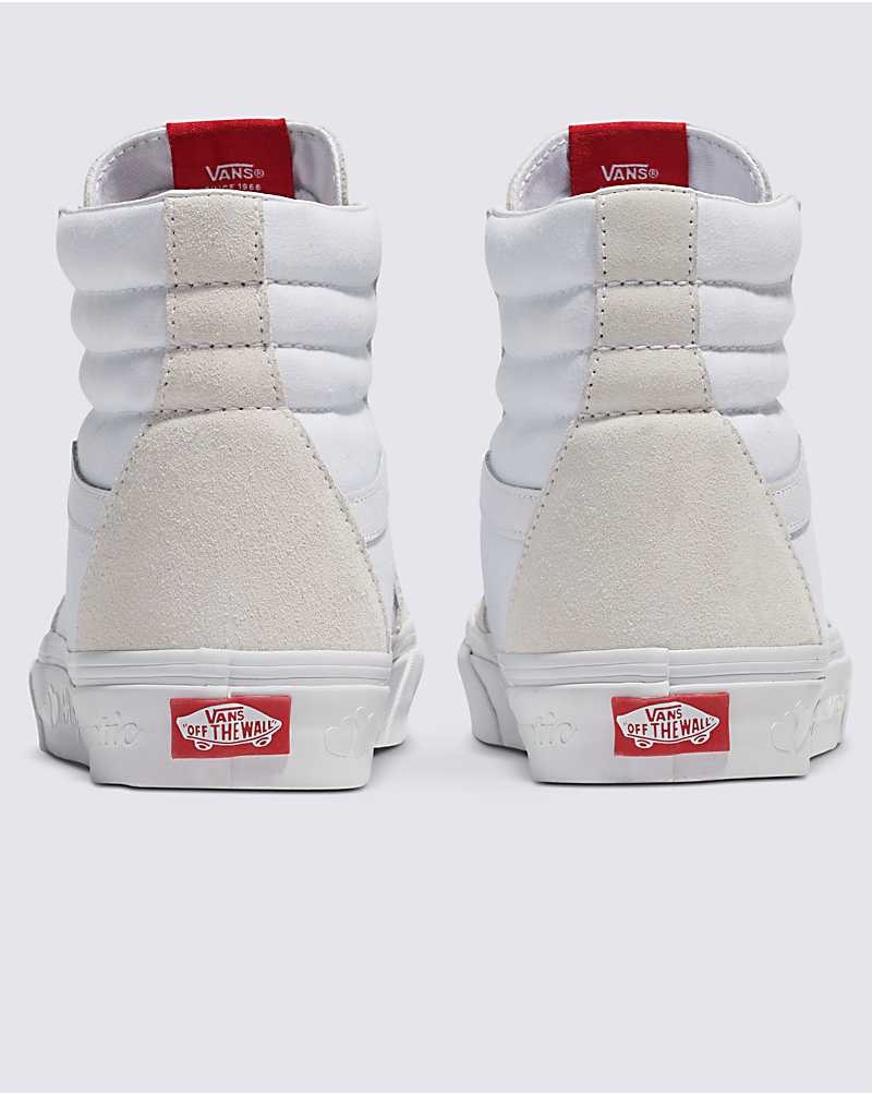 Vans Sk8-Hi Ayakkabı Erkek Beyaz | Türkiye WDQ593128