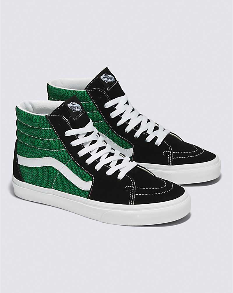 Vans Sk8-Hi Ayakkabı Kadın Siyah Yeşil | Türkiye LSU407129