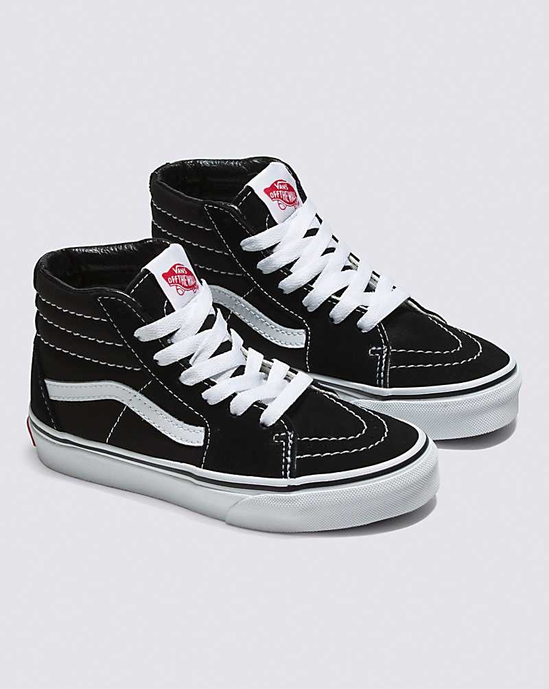 Vans Sk8-Hi Ayakkabı Çocuk Siyah Beyaz | Türkiye WKE730196