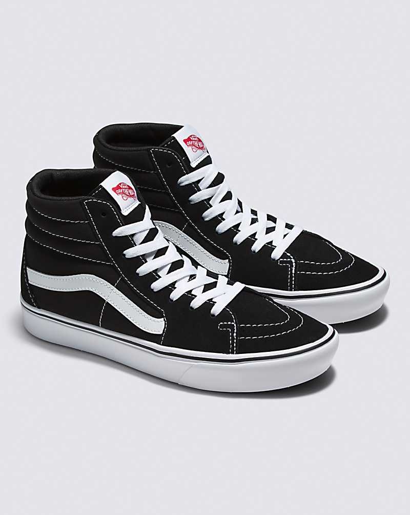 Vans Sk8-Hi ComfyCush Ayakkabı Erkek Siyah Beyaz | Türkiye VHG104932