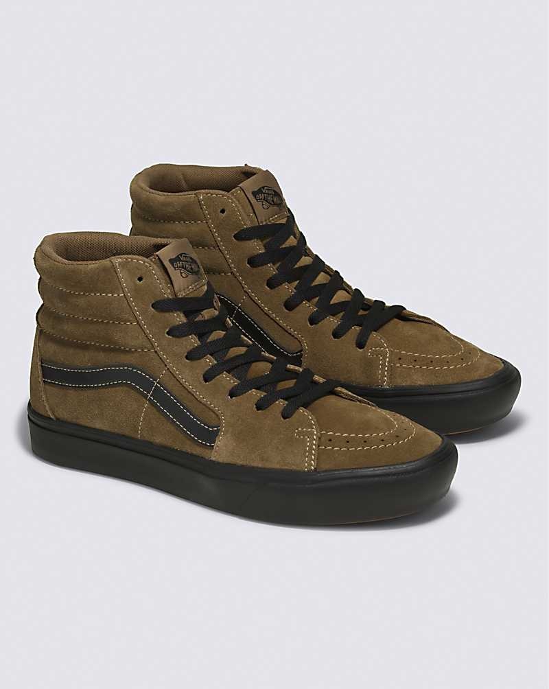 Vans Sk8-Hi ComfyCush Süet Ayakkabı Erkek Kahverengi | Türkiye TGL560781