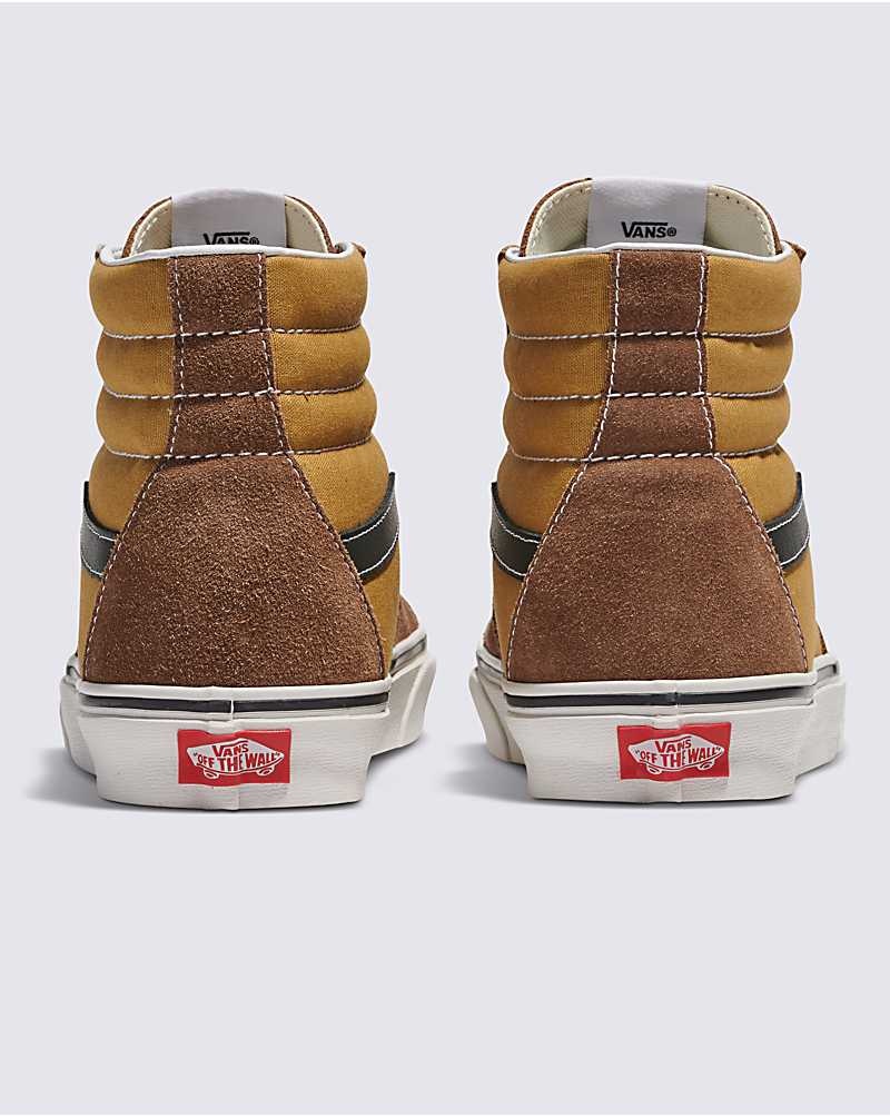 Vans Sk8-Hi Kanvas Süet Ayakkabı Kadın Kahverengi | Türkiye CIU625301