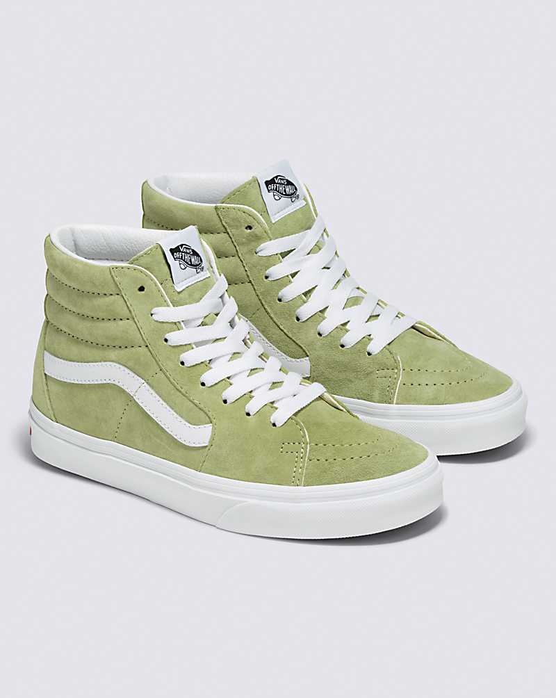 Vans Sk8-Hi Pig Süet Ayakkabı Erkek Yeşil | Türkiye BWQ709458