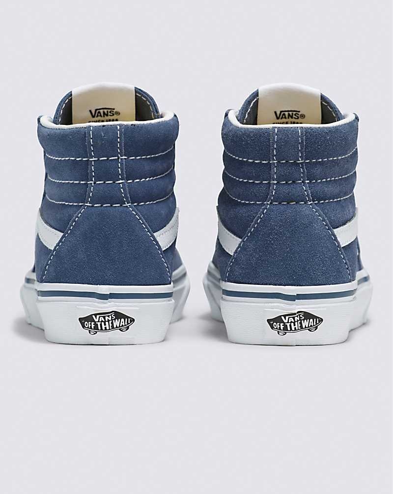 Vans Sk8-Hi Süet Ayakkabı Çocuk Indigo | Türkiye USN835129