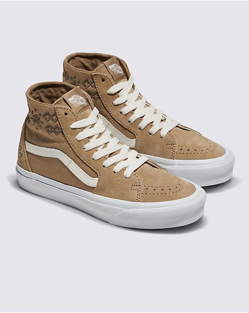 Vans Sk8-Hi Tapered Ayakkabı Kadın Kahverengi | Türkiye SNP450173