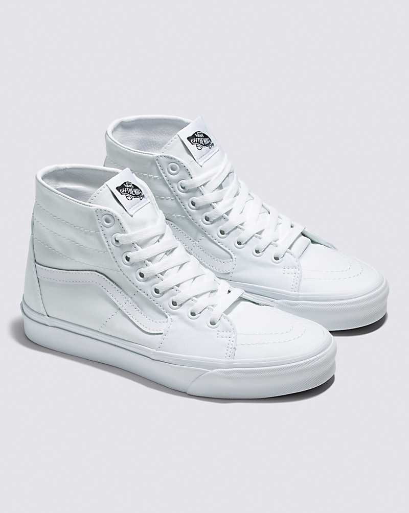 Vans Sk8-Hi Tapered Kanvas Ayakkabı Erkek Beyaz | Türkiye AHL023158