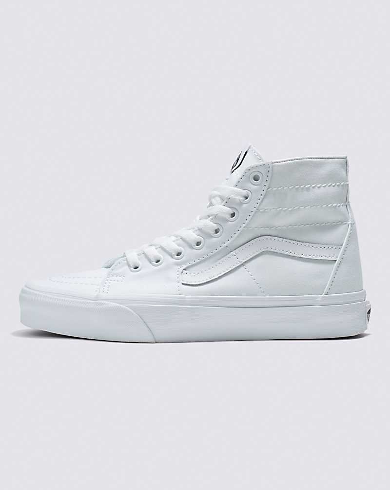 Vans Sk8-Hi Tapered Kanvas Ayakkabı Erkek Beyaz | Türkiye AHL023158