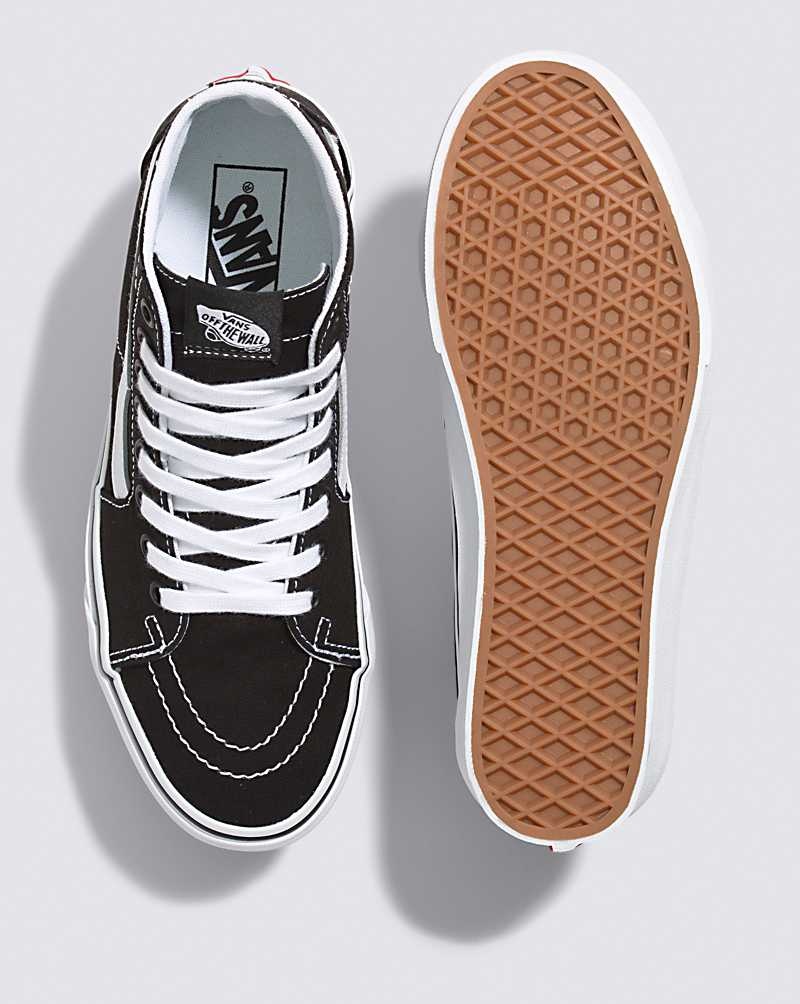 Vans Sk8-Hi Tapered Kanvas Ayakkabı Kadın Siyah Beyaz | Türkiye NMT305846