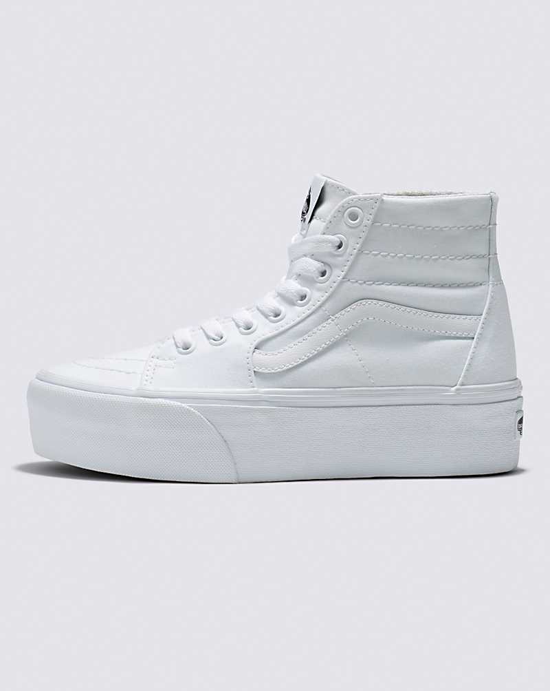 Vans Sk8-Hi Tapered Stackform Ayakkabı Kadın Beyaz | Türkiye NFW246831