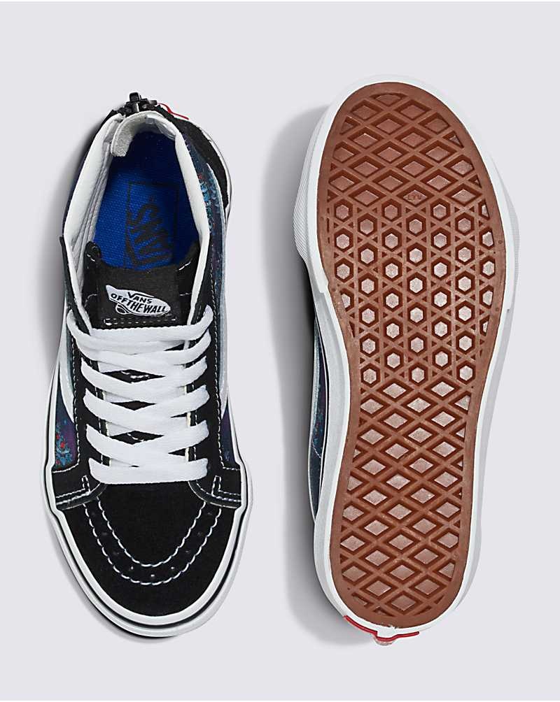 Vans Sk8-Hi Zip Ayakkabı Çocuk Mavi | Türkiye PHC436510