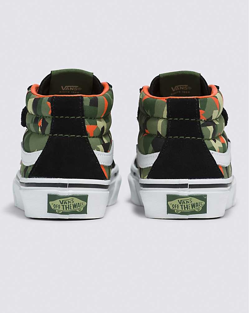 Vans Sk8-Mid Reissue V Ayakkabı Çocuk Camo Siyah | Türkiye YZI078924