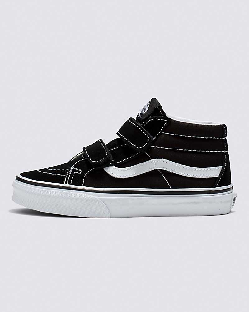 Vans Sk8-Mid Reissue V Ayakkabı Çocuk Siyah Beyaz | Türkiye CIL148679