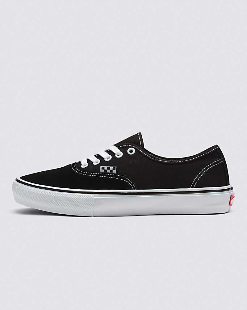 Vans Skate Authentic Kaykay Ayakkabısı Erkek Siyah Beyaz | Türkiye LJH320417