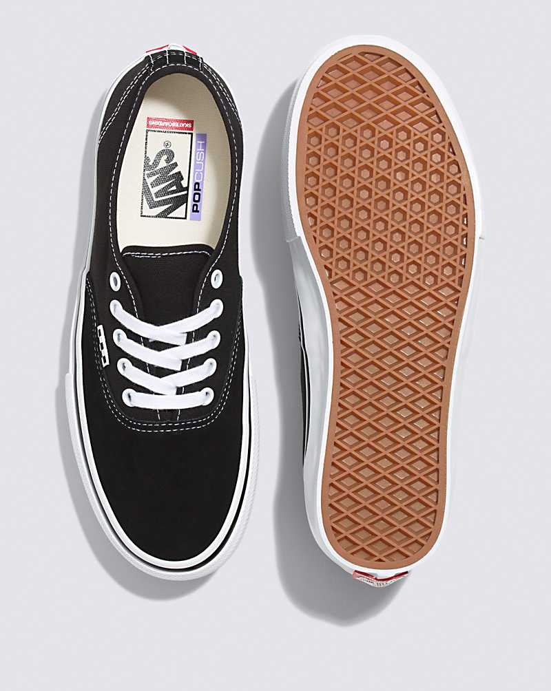 Vans Skate Authentic Kaykay Ayakkabısı Kadın Siyah Beyaz | Türkiye QFB357681