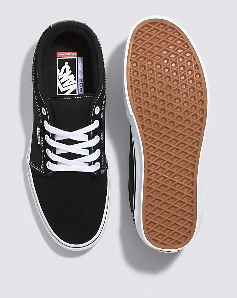 Vans Skate Chukka Low Kaykay Ayakkabısı Erkek Siyah Beyaz | Türkiye OJW493785