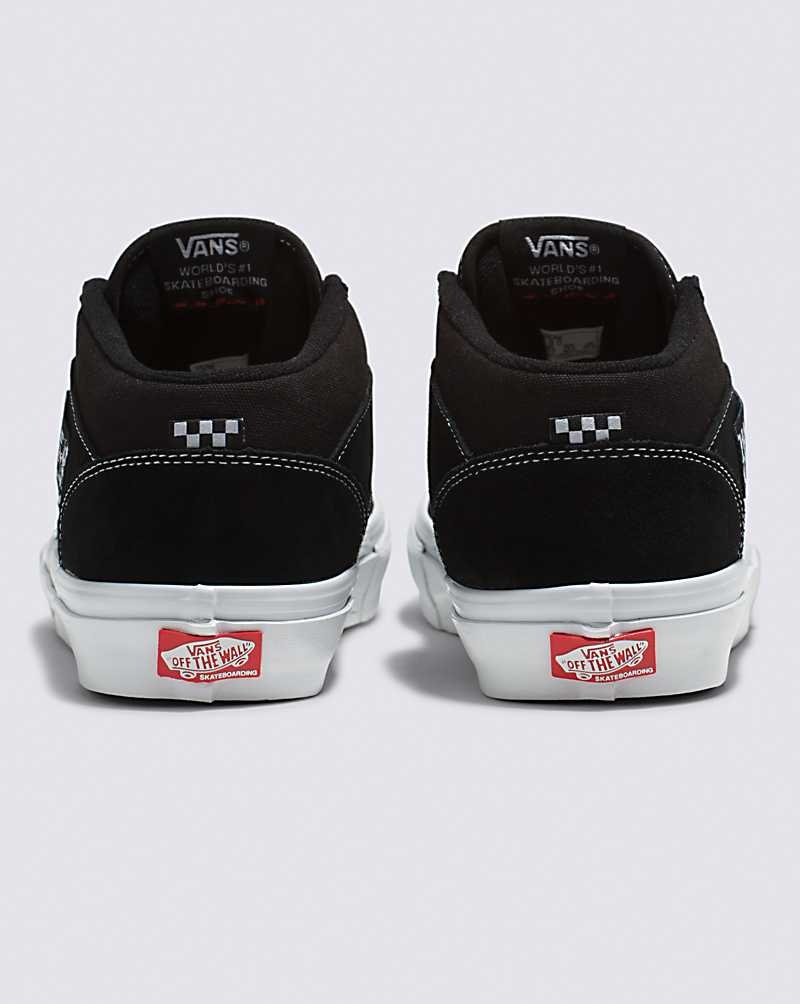 Vans Skate Half Cab Kaykay Ayakkabısı Kadın Siyah Beyaz | Türkiye ZJL403968