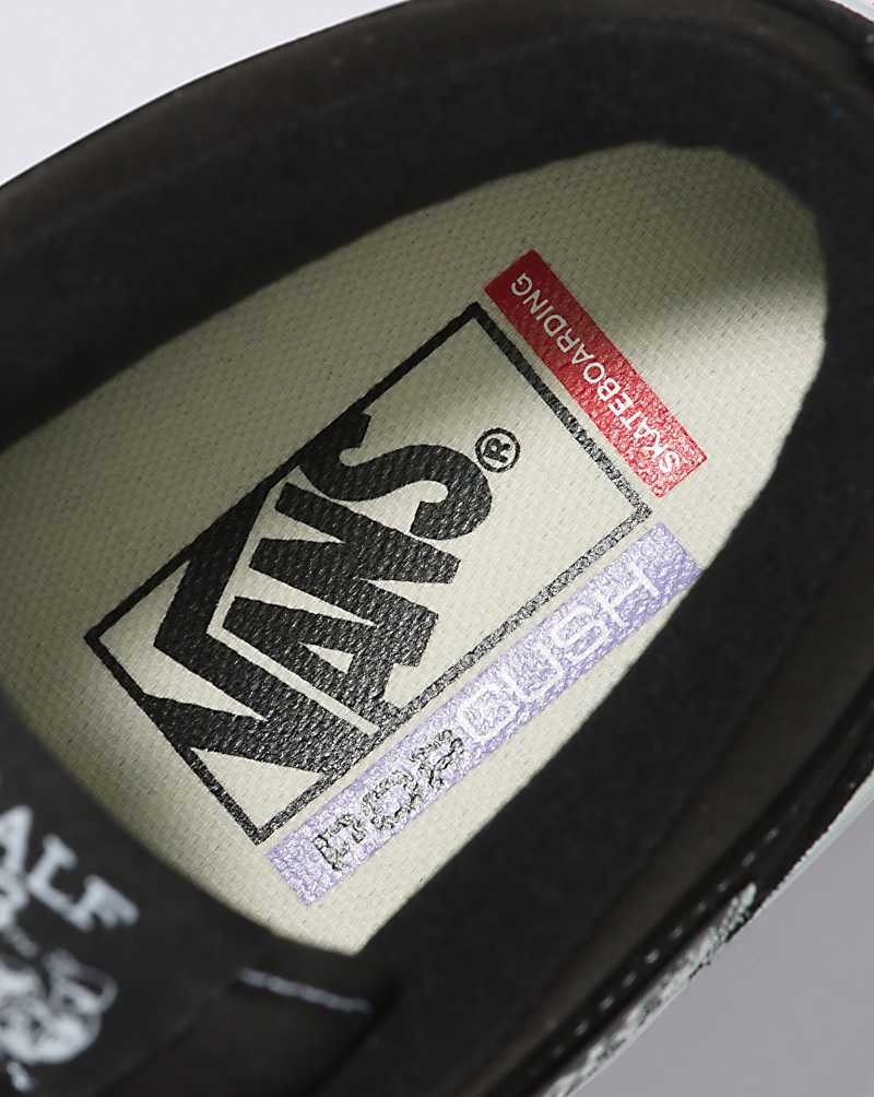 Vans Skate Half Cab Kaykay Ayakkabısı Kadın Siyah Beyaz | Türkiye ZJL403968