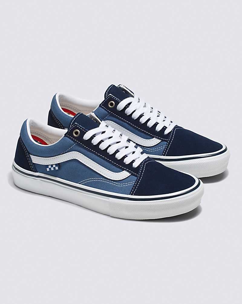 Vans Skate Old Skool Kaykay Ayakkabısı Kadın Lacivert Beyaz | Türkiye AYH951038