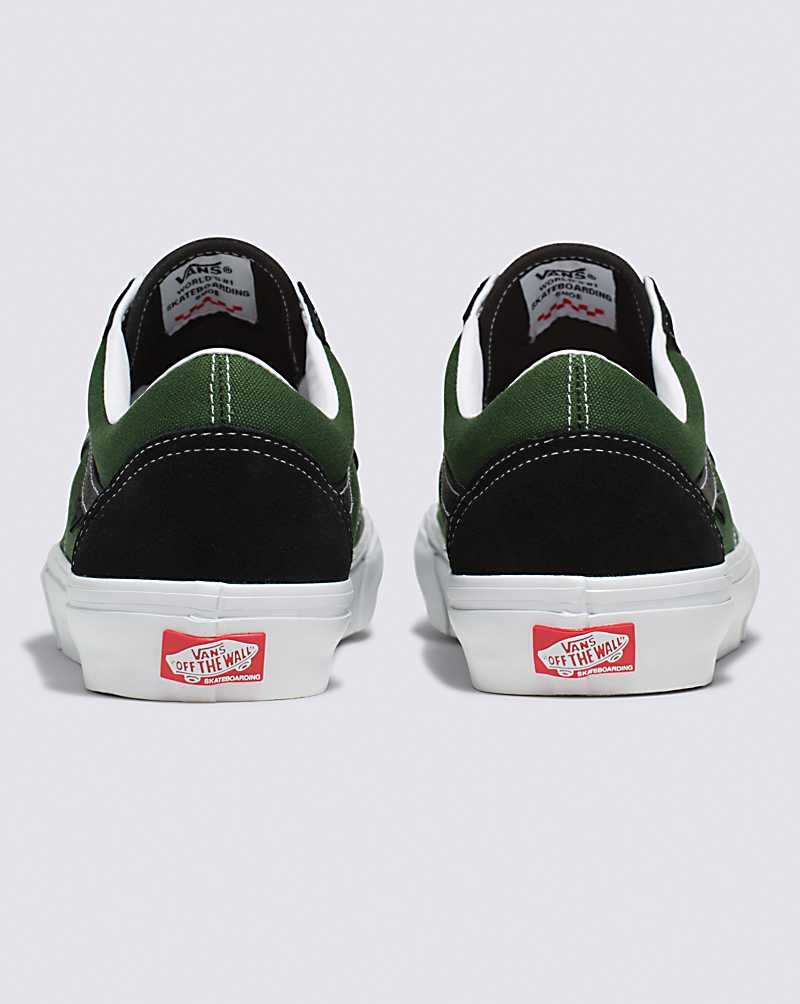 Vans Skate Old Skool Safari Kaykay Ayakkabısı Kadın Siyah Yeşil | Türkiye YOX715842