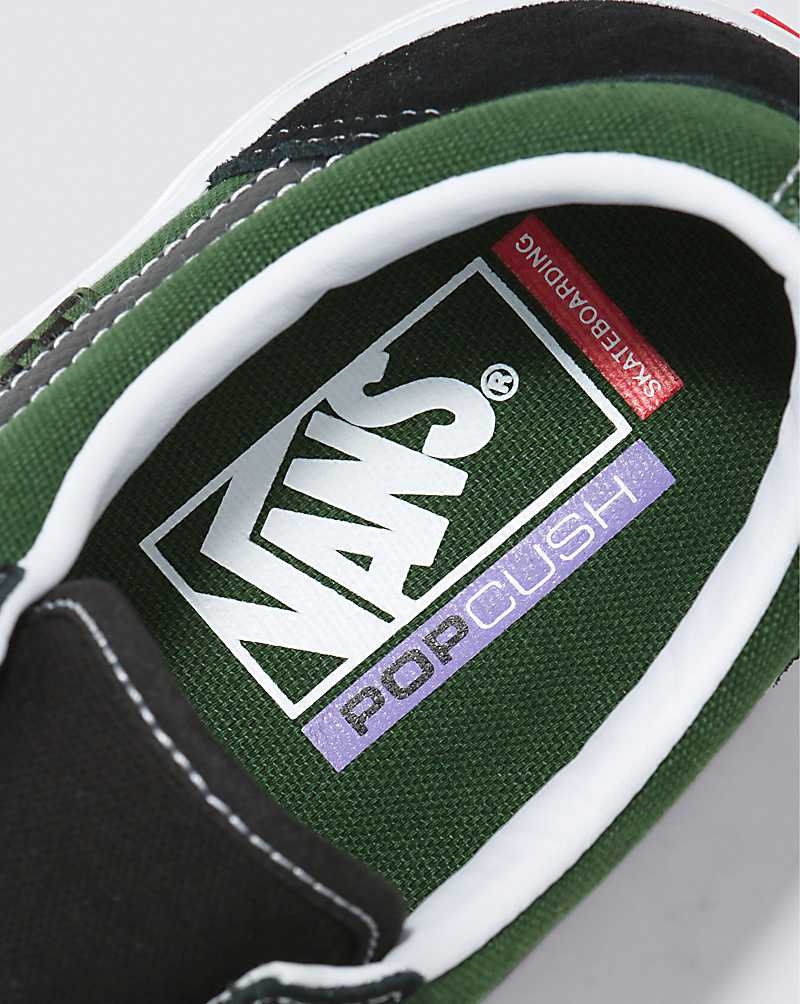 Vans Skate Old Skool Safari Kaykay Ayakkabısı Kadın Siyah Yeşil | Türkiye YOX715842