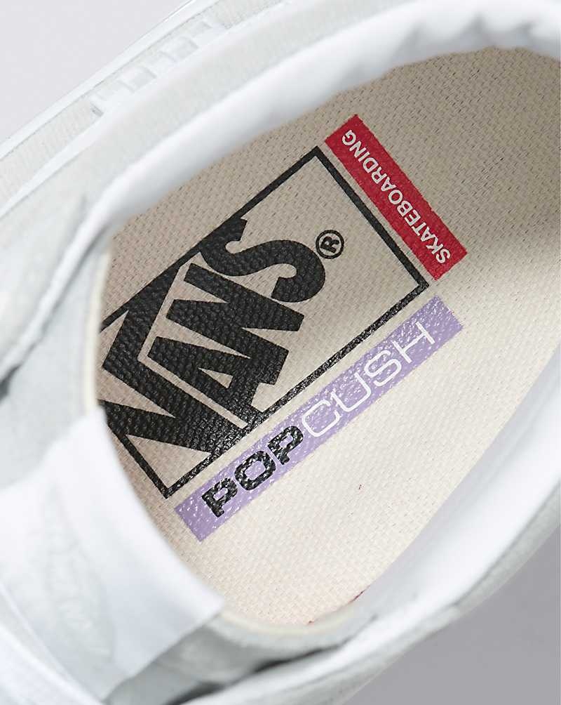 Vans Skate Sk8-Hi Kaykay Ayakkabısı Erkek Açık Gri Beyaz | Türkiye WZL405981