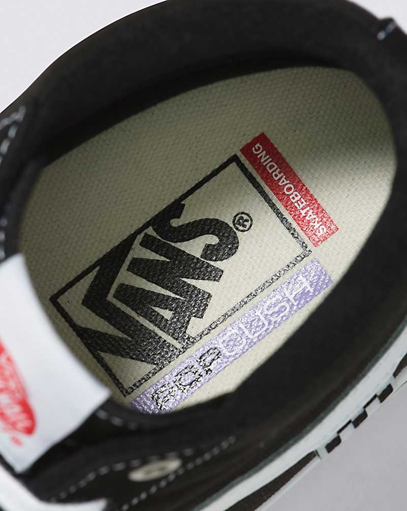 Vans Skate Sk8-Hi Kaykay Ayakkabısı Erkek Siyah Beyaz | Türkiye ZGO236410