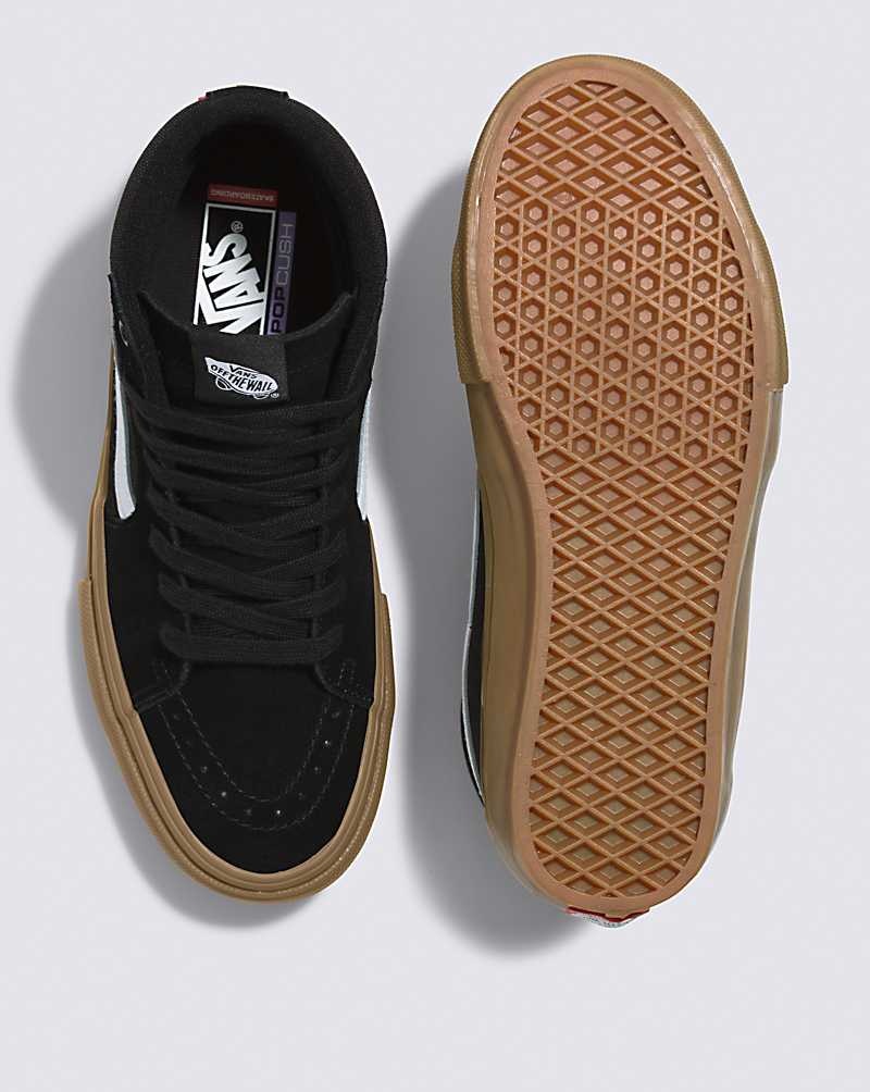 Vans Skate Sk8-Hi Kaykay Ayakkabısı Erkek Siyah | Türkiye KQE675982