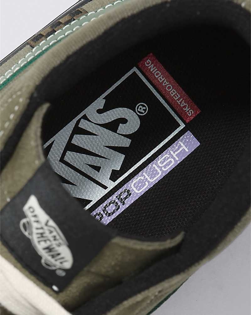 Vans Skate Sk8-Hi Kaykay Ayakkabısı Erkek Yeşil Beyaz | Türkiye TUP920541