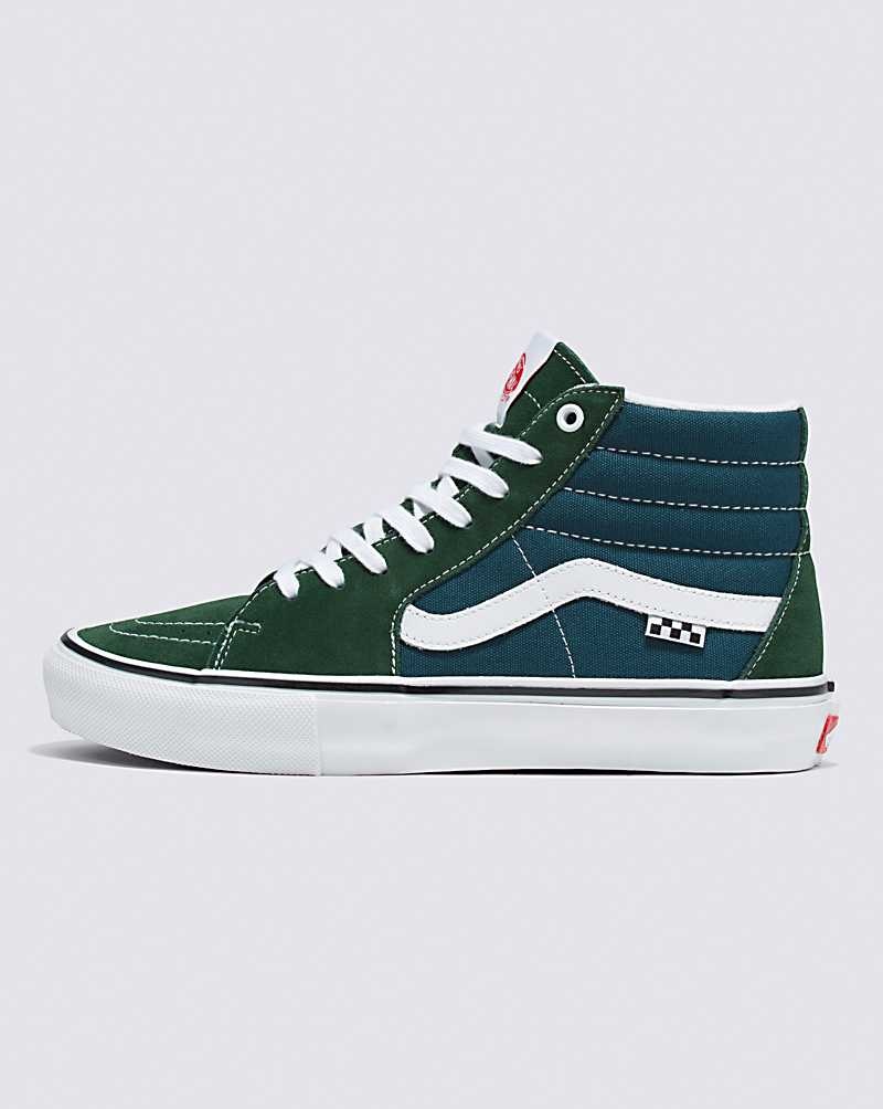 Vans Skate Sk8-Hi Kaykay Ayakkabısı Erkek Yeşil | Türkiye NTK795621