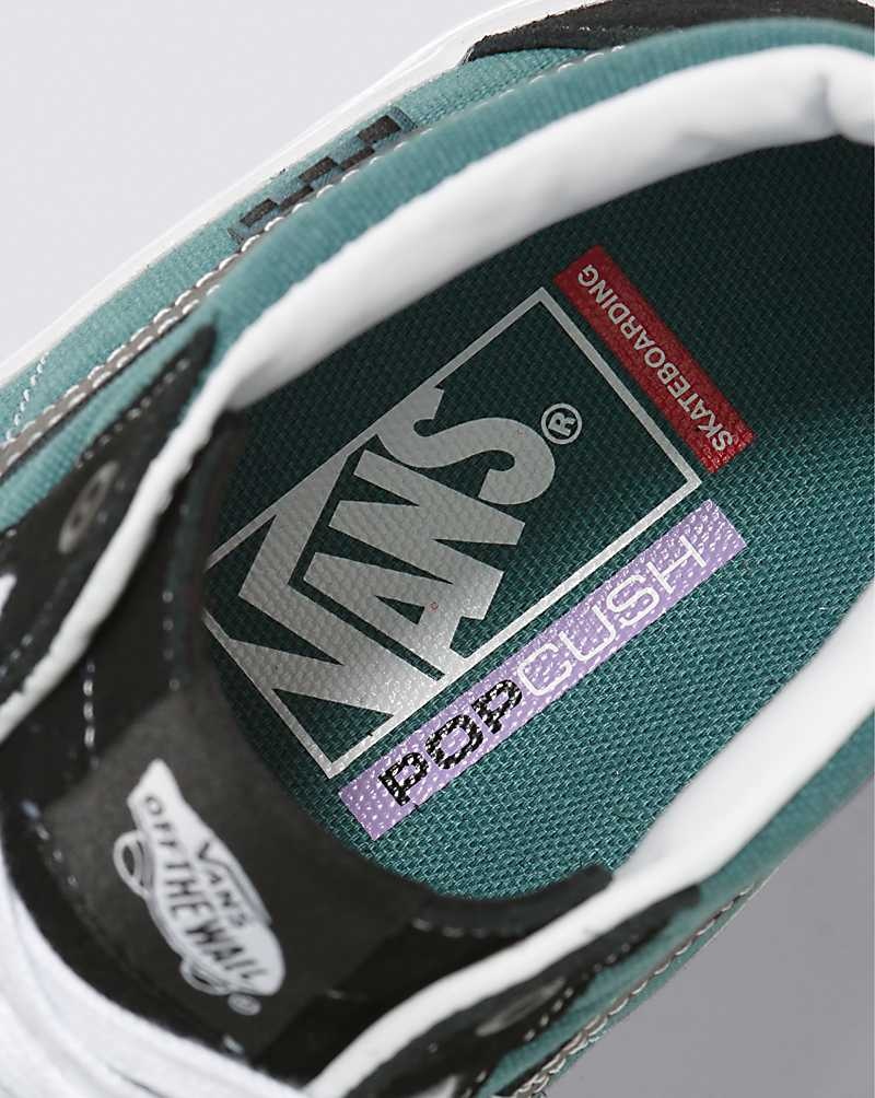 Vans Skate Sk8-Hi Safari Kaykay Ayakkabısı Kadın Siyah Turkuaz | Türkiye BEF095137