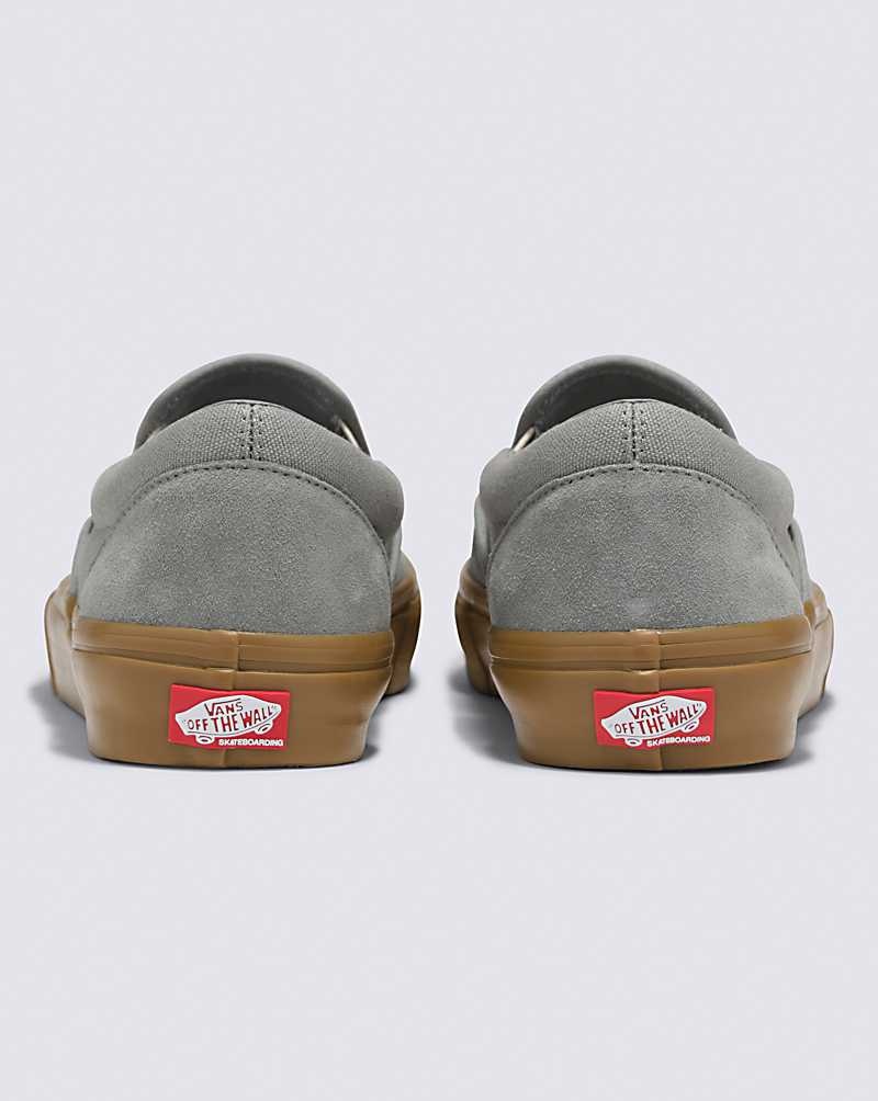 Vans Skate Slip-On Kaykay Ayakkabısı Erkek Gri | Türkiye OVD453206