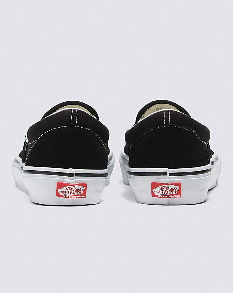 Vans Skate Slip-On Kaykay Ayakkabısı Erkek Siyah Beyaz | Türkiye OMA206185