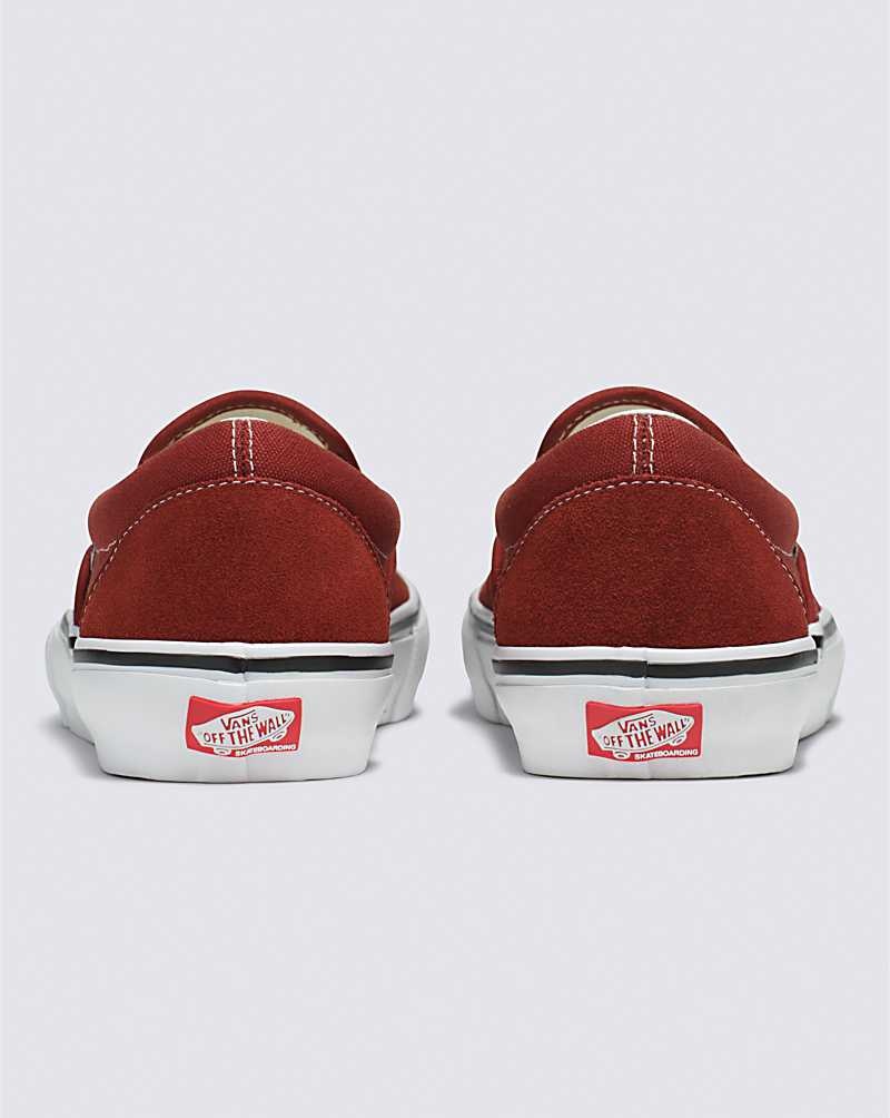 Vans Skate Slip-On Kaykay Ayakkabısı Kadın Koyu Kırmızı | Türkiye PEG095218