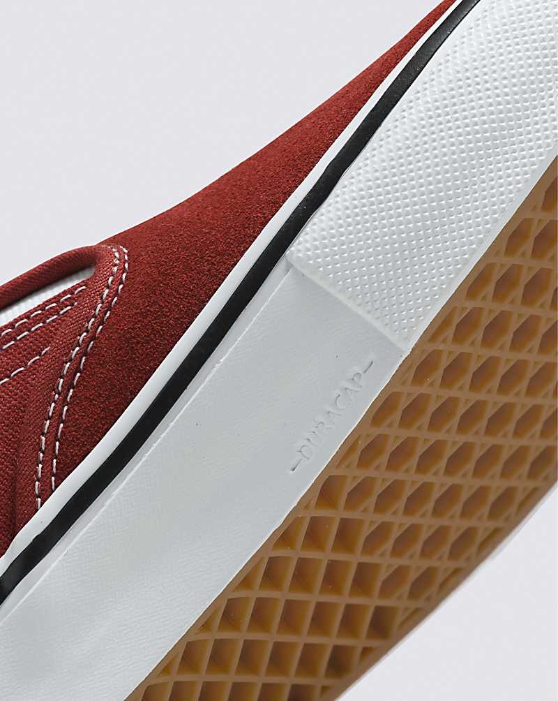 Vans Skate Slip-On Kaykay Ayakkabısı Kadın Koyu Kırmızı | Türkiye PEG095218