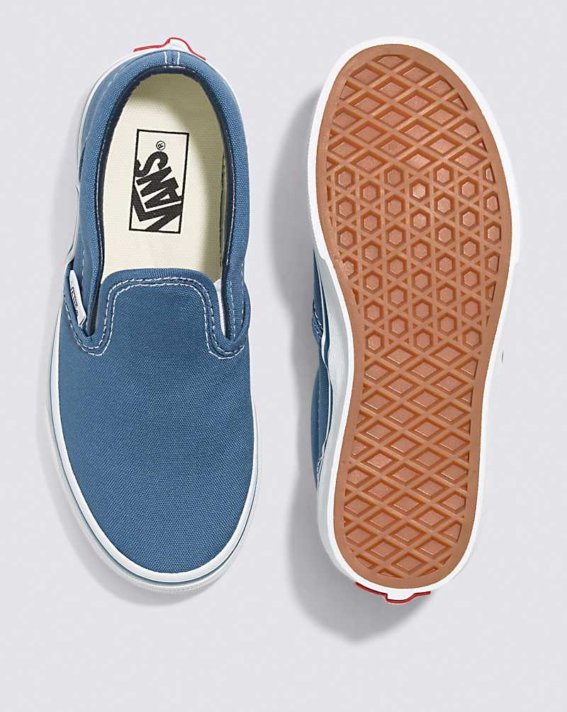 Vans Slip-On Ayakkabı Çocuk Lacivert Beyaz | Türkiye RXS348769