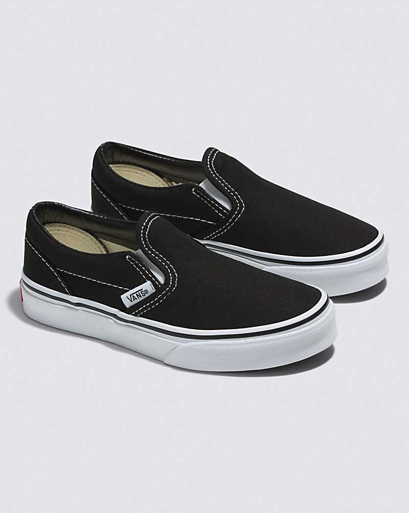 Vans Slip-On Ayakkabı Çocuk Siyah Beyaz | Türkiye JPQ390462