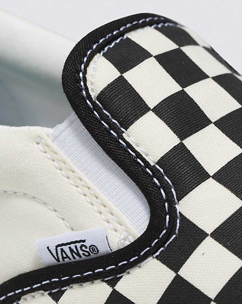 Vans Slip-On ComfyCush Checkerboard Ayakkabı Kadın Siyah Beyaz | Türkiye BTO609854