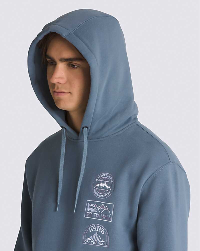 Vans Sun Peak Pullover Kapşonlu Erkek Mavi | Türkiye FQT538610