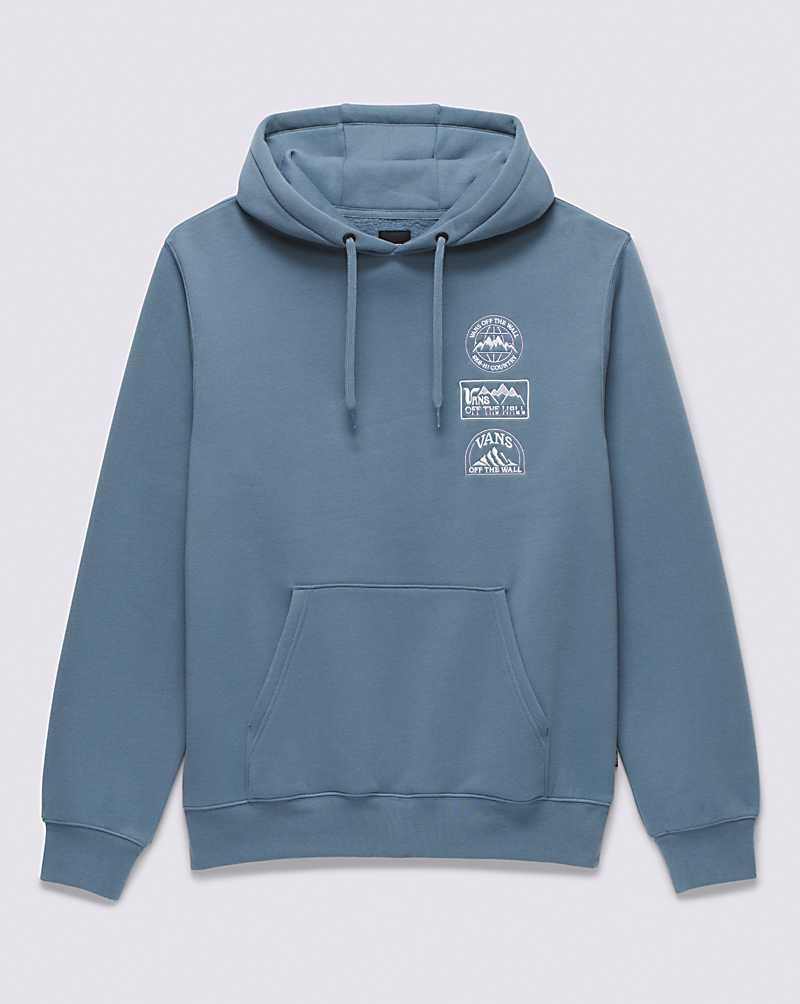 Vans Sun Peak Pullover Kapşonlu Erkek Mavi | Türkiye FQT538610