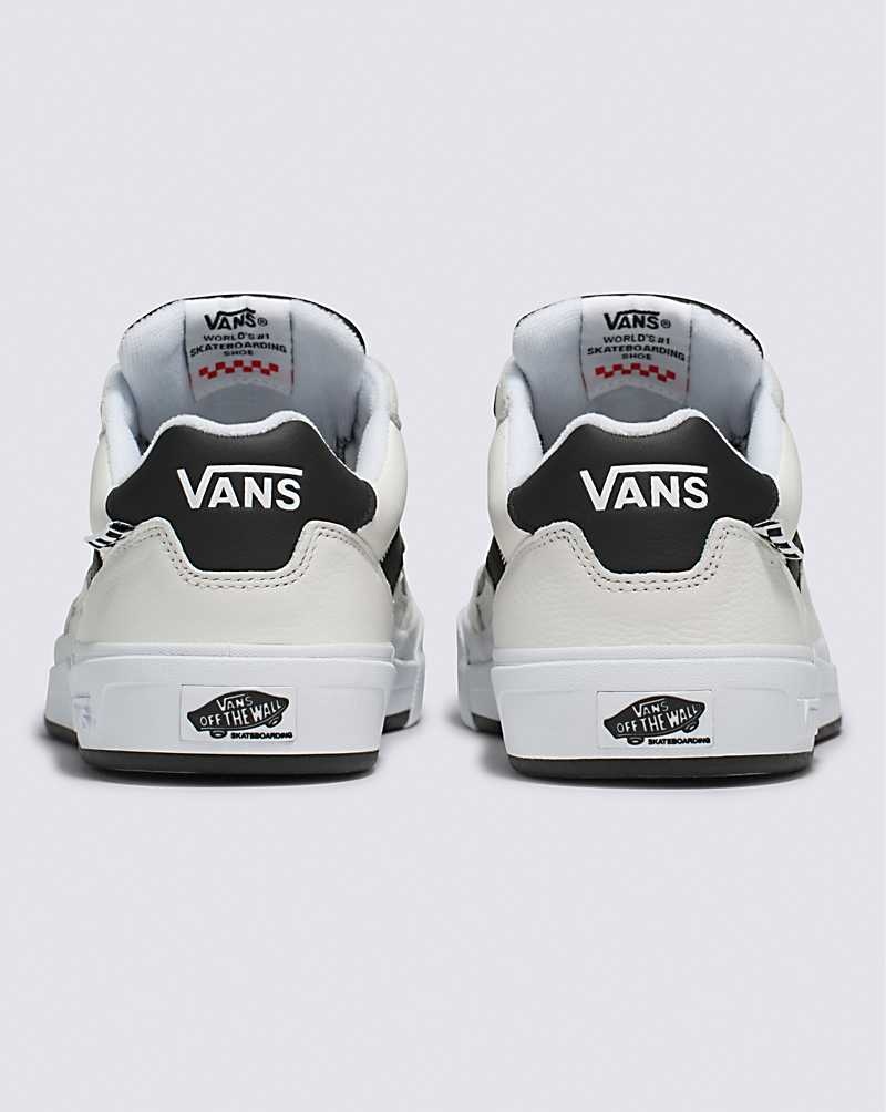 Vans Wayvee Deri Kaykay Ayakkabısı Kadın Beyaz Siyah | Türkiye SKH028931