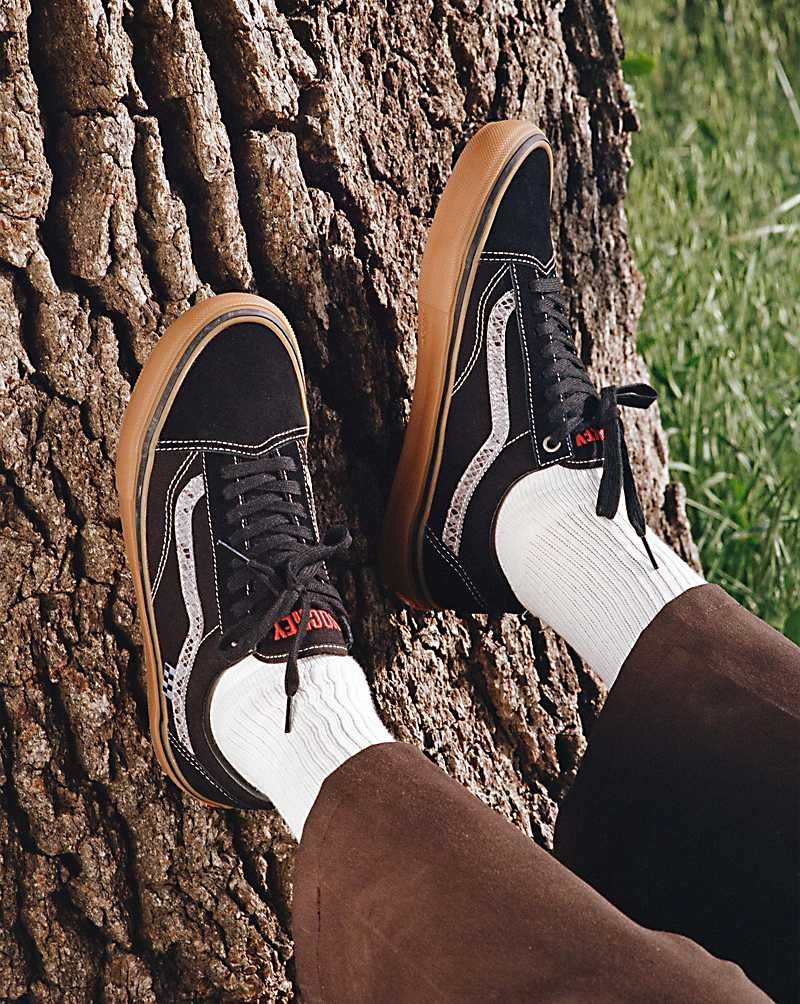 Vans X Hockey Skate Old Skool Kaykay Ayakkabısı Kadın Siyah | Türkiye STI738021