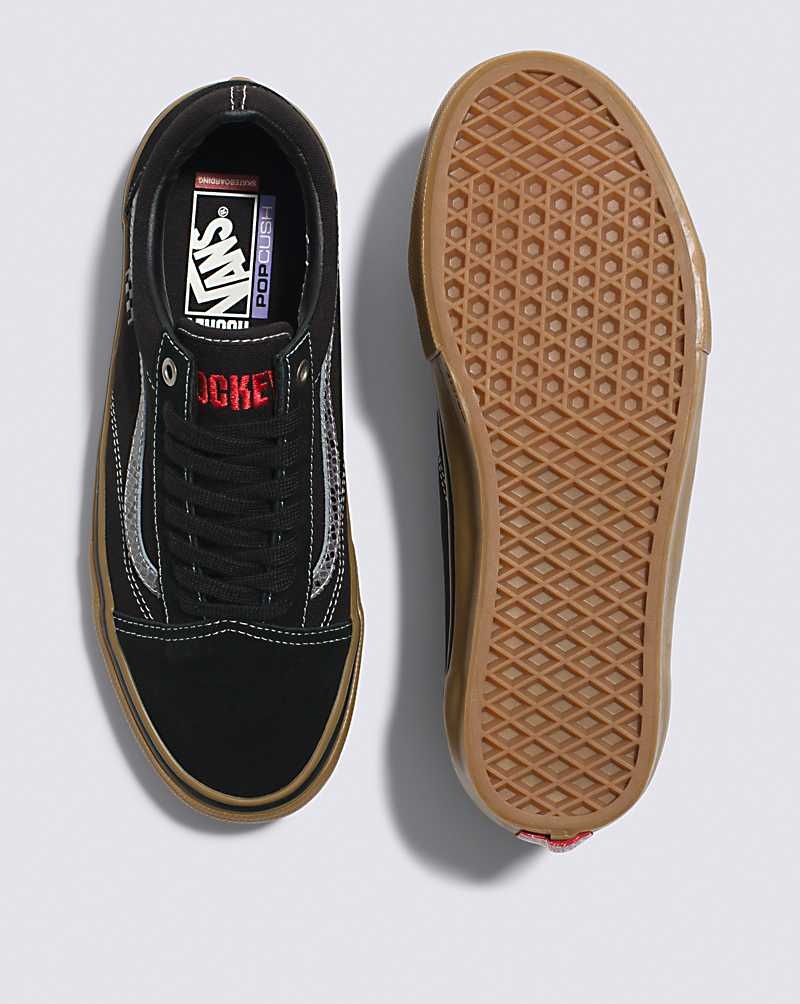 Vans X Hockey Skate Old Skool Kaykay Ayakkabısı Kadın Siyah | Türkiye STI738021