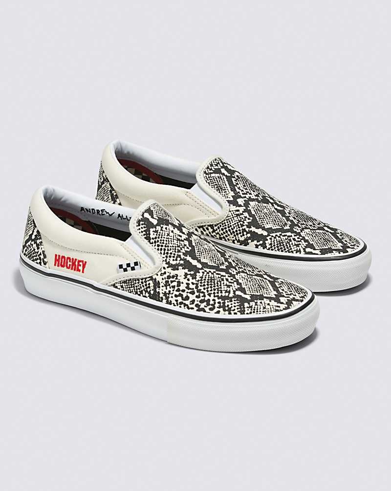 Vans X Hockey Skate Slip-On Kaykay Ayakkabısı Erkek Yılan | Türkiye RJL125893