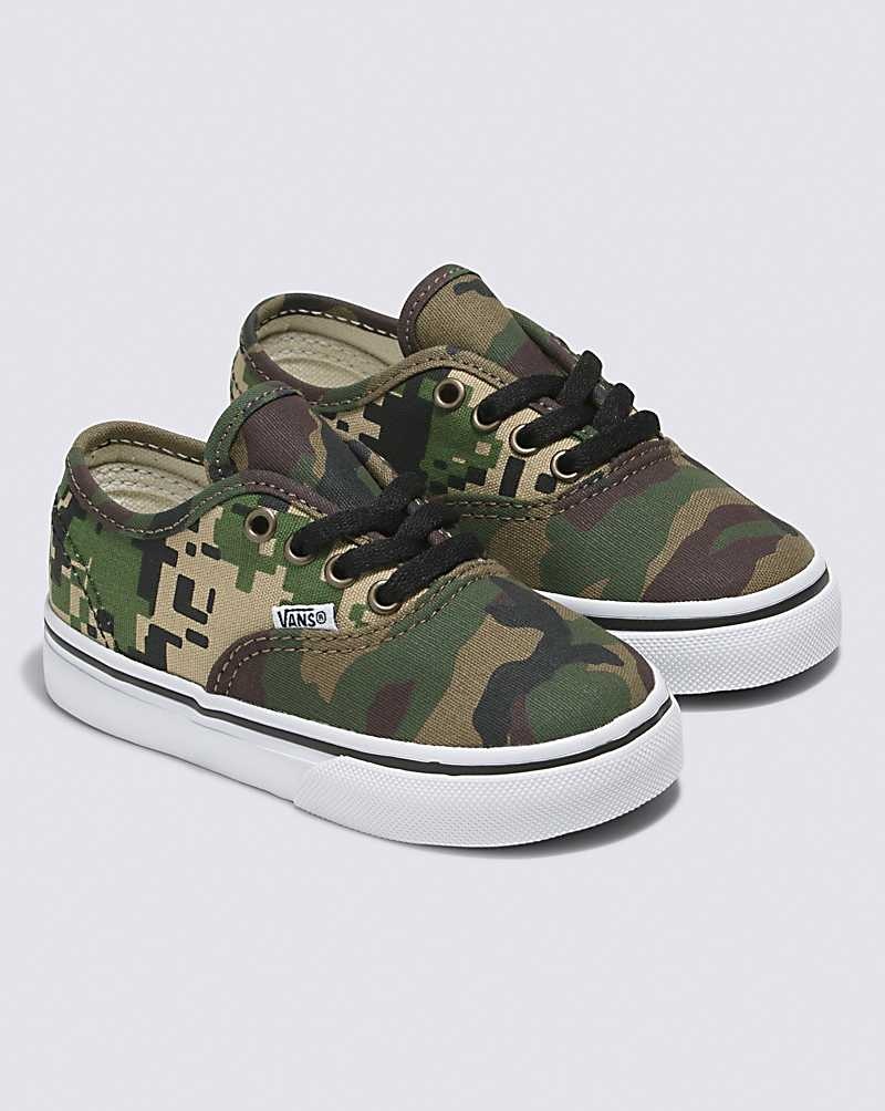 Vans Yürümeye Başlayan Customs Authentic Ayakkabı Çocuk Camo | Türkiye VJG163892