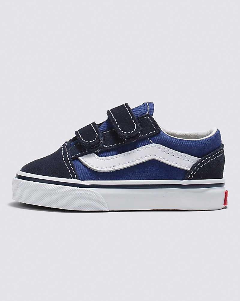 Vans Yürümeye Başlayan Old Skool V Ayakkabı Çocuk Lacivert | Türkiye KNJ945610