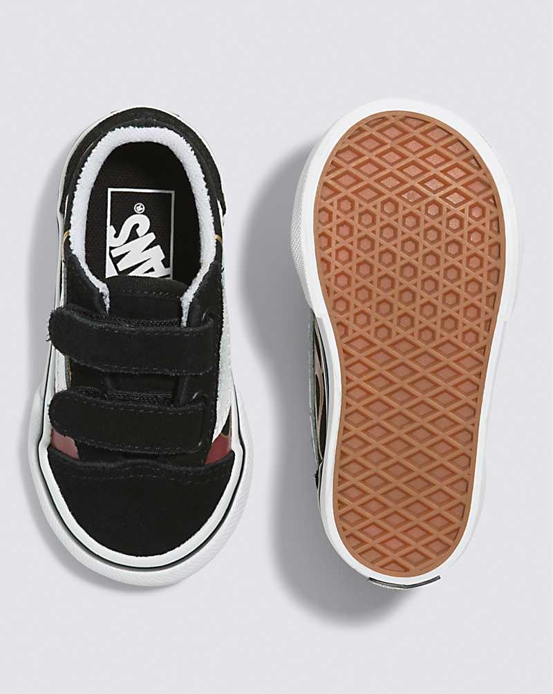 Vans Yürümeye Başlayan Old Skool V Ayakkabı Çocuk Siyah | Türkiye PHX648357